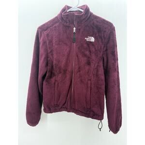 The North Face Full Zip Fuzzy Fleece Jacket Magenta